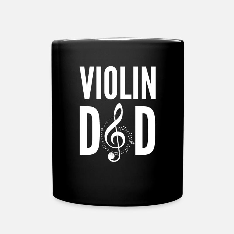 Violon Père Cadeau Violon Clef homme Musique - Mug uni - noir