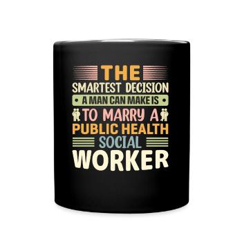 La décision la plus intelligente qu’un homme puisse prendre - Mug uni - noir - Devant