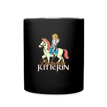 Knight Girl - Offspring Knight - Full Colour Mug - black - Front