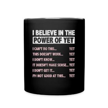Motivate Inspire Encouragement Positivité Slogan - Mug uni - noir - Devant
