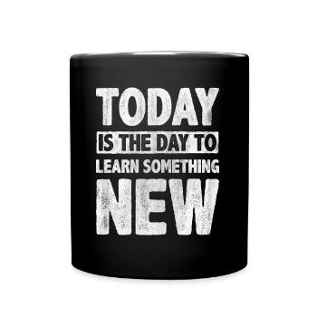 Motivate Inspire Encouragement Positivity Slogan - Full Colour Mug - black - Front