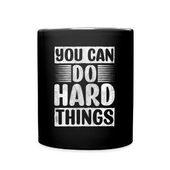 Motivate Inspire Encouragement Positivity Slogan - Full Colour Mug - black - Front