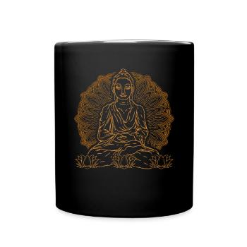 Bouddhisme Spiritualité Yoga Bouddha bouddhiste - Mug uni - noir - Devant