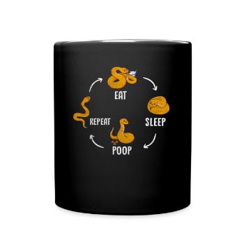 Serpent Chuchoteur Python Boa Reptile Serpent Serpent - Mug uni - noir - Devant