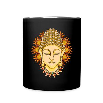 Yoga Cadeau Bouddhisme Bouddha bouddhiste - Mug uni - noir - Devant