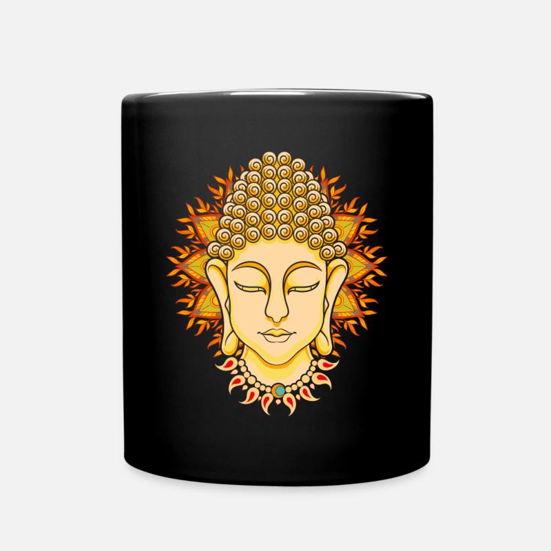 Yoga Geschenk Buddhismus Buddhist Buddha - Tasse einfarbig - Schwarz