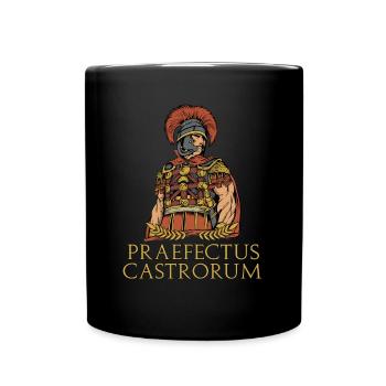 Römischer Offizier - Praefectus castrorum - Tasse einfarbig - Schwarz - Vorne