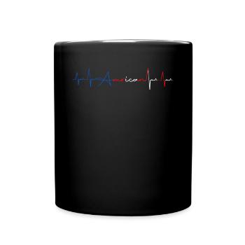 Amérique, American Patriot Star-Spangled Banner - Mug uni - noir - Devant