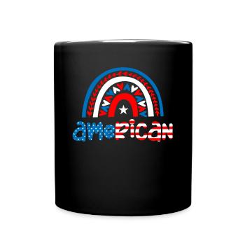 Amérique, American Patriot Star-Spangled Banner - Mug uni - noir - Devant