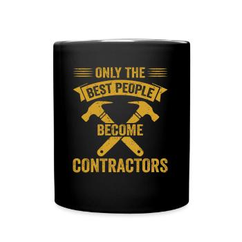 General Contractor Construction Handyman Builder - Full Colour Mug - black - Front