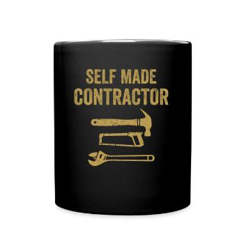 Self Made Contractor Construction Handyman Builder - Mug uni - noir - Devant