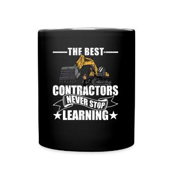 The Best Contractors Never Stop Learning Handyman - Full Colour Mug - black - Front