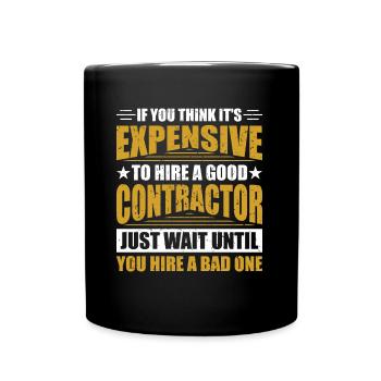 General Contractor Construction Handyman Builder - Full Colour Mug - black - Front