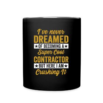 General Contractor Construction Handyman Builder - Full Colour Mug - black - Front