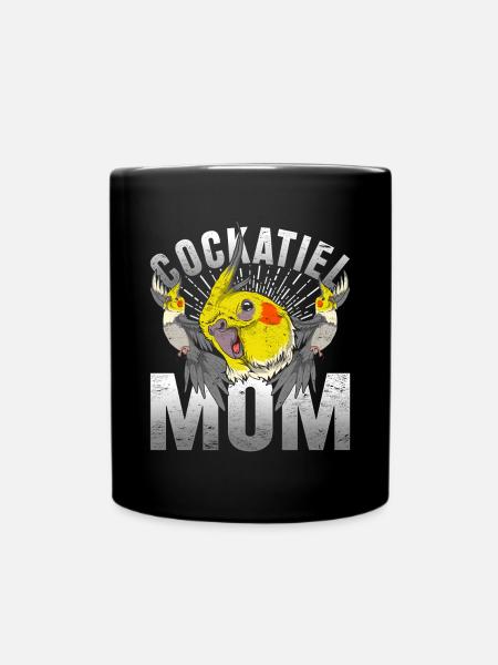 Nymphensittich Mama Muttertag Nymphensittich - Tasse einfarbig - Schwarz