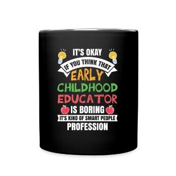 Enseignante en éducation de la petite enfance - Mug uni - noir - Devant