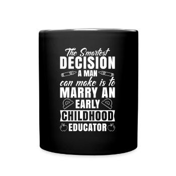 Early Childhood Educator Education Teacher - Full Colour Mug - black - Front