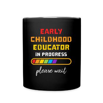 Éducateur de la petite enfance dans Progess Future Teacher - Mug uni - noir - Devant