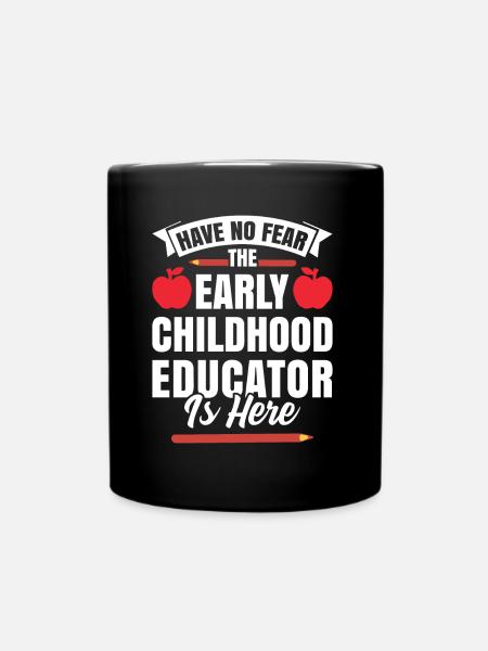 N’ayez pas peur que l’éducatrice de la petite enfance soit ici - Mug uni - noir