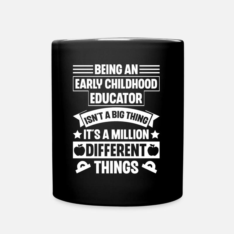 Enseignante en éducation de la petite enfance - Mug uni - noir