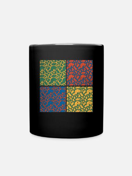 Kuhflecken Pop Art Kuh - Tasse einfarbig - Schwarz