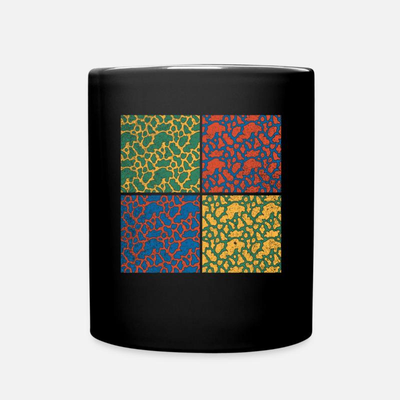 Kuhflecken Pop Art Kuh - Tasse einfarbig - Schwarz