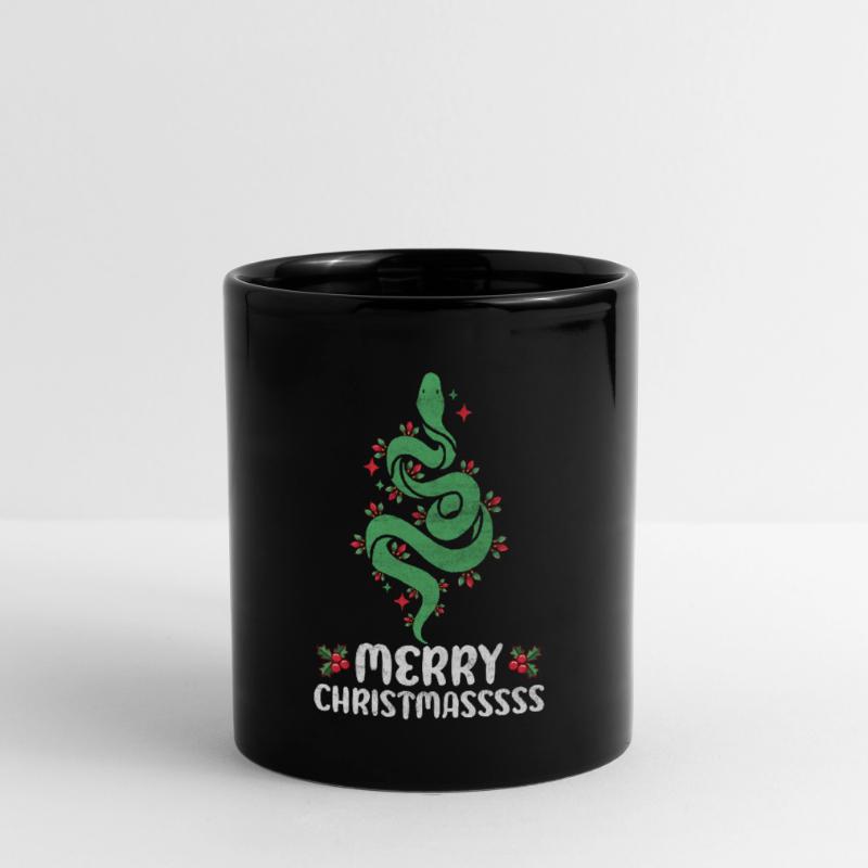 Christmas Snake Whisperer Python Reptile Serpent Full Colour Mug
