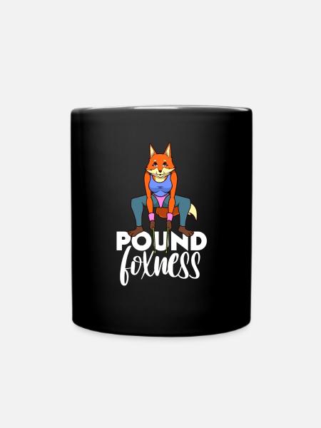 Pound Fitness - Pound Foxness - Mug uni - noir