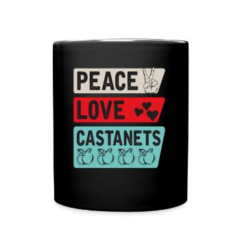 L’instrument de Peace Lovee Castanet - Mug uni - noir - Devant