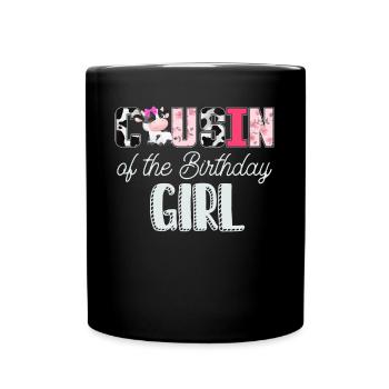 Anniversaire de vache, fille d’anniversaire de fermier - Mug uni - noir - Devant