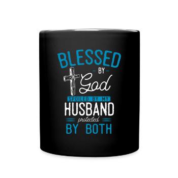 Gott Bund, Psalm, Christian - Tasse einfarbig - Schwarz - Vorne