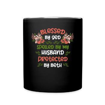 Gott Bund, Psalm, Christian - Tasse einfarbig - Schwarz - Vorne