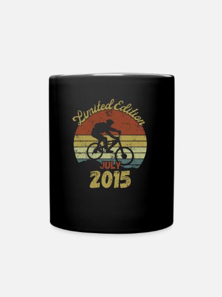 Geburtstag Fahrrad Bike July 2015 - Tasse einfarbig - Schwarz