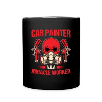 Karosserielackierer Automechaniker Autolackierer - Tasse einfarbig - Schwarz - Vorne