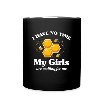 Ruche Apiculture Abeilles Miel Apiculteurs - Mug uni - noir - Devant