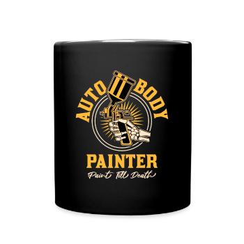 Peintre de carrosserie Mécanicien automobile Peintre de voiture - Mug uni - noir - Devant