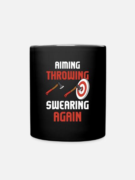 Axe ThrowIng Axe Double Axe Thrower - Full Colour Mug - black