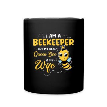 Ruche Apiculture Abeilles Miel Apiculteurs - Mug uni - noir - Devant
