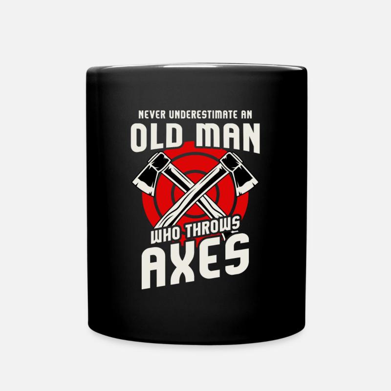 Axe ThrowIng Axe Double Axe Thrower - Full Colour Mug - black