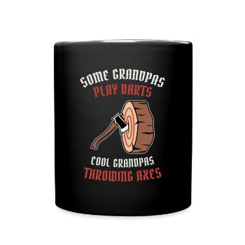 Axe ThrowIng Axe Double Axe Thrower - Full Colour Mug - black - Front