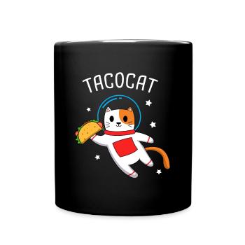 taco cat - Full Colour Mug - black - Front
