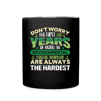 Environmental Social Worker Job Environmentalist - Full Colour Mug - black - Front