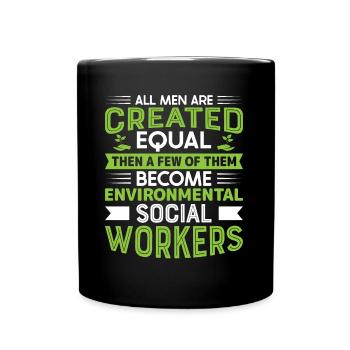 Environmental Social Worker Job Environmentalist - Full Colour Mug - black - Front