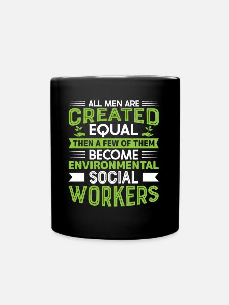 Environmental Social Worker Job Environmentalist - Full Colour Mug - black