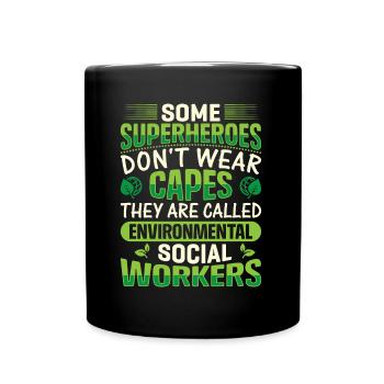 Environmental Social Worker Job Environmentalist - Full Colour Mug - black - Front