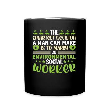 Emploi de travailleur social environnementaliste Environnementaliste - Mug uni - noir - Devant