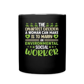 Environmental Social Worker Job Environmentalist - Full Colour Mug - black - Front