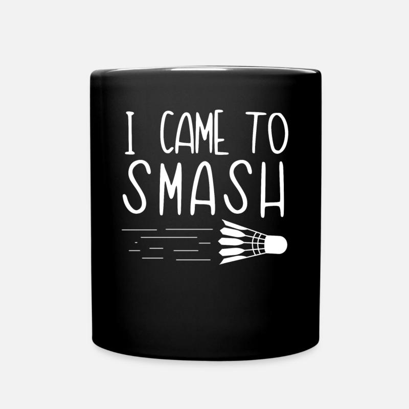 Badminton, Badminton -Spieler - Tasse einfarbig - Schwarz