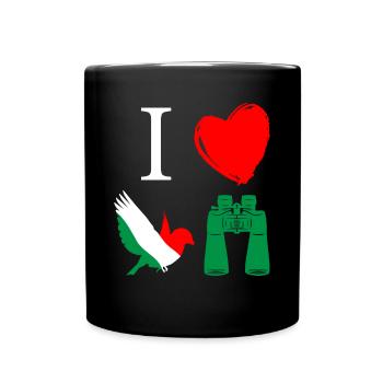 Observation des oiseaux, ornithologie - Mug uni - noir - Devant