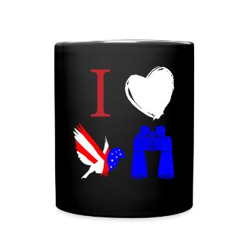 Observation des oiseaux, ornithologie - Mug uni - noir - Devant